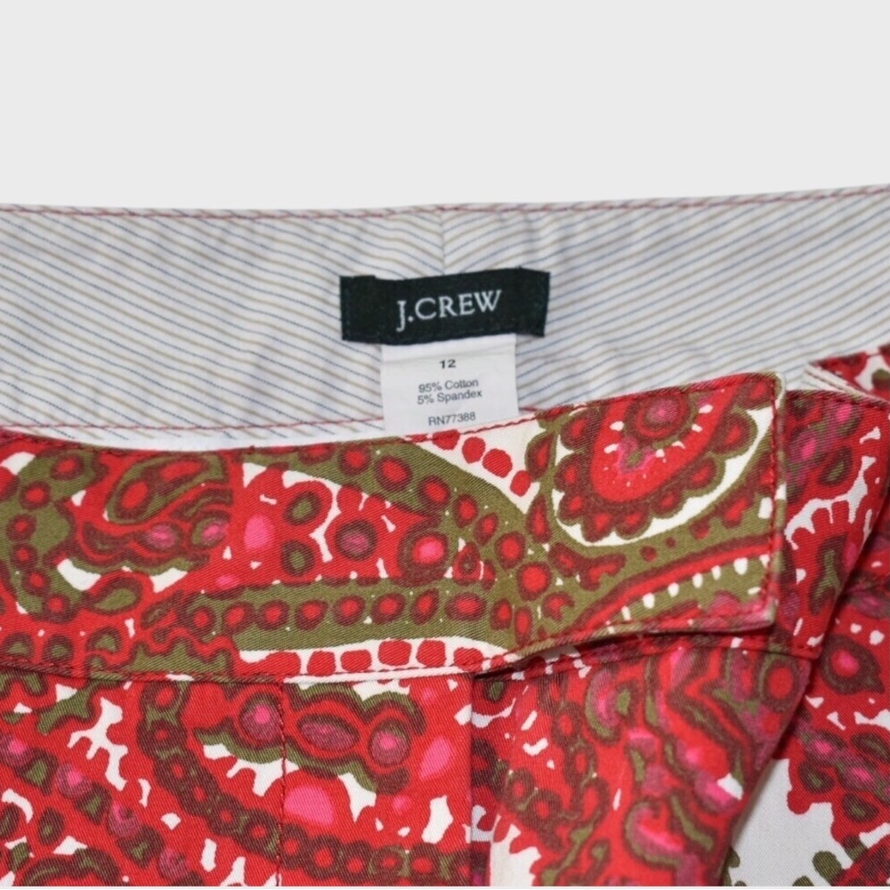 J Crew Paisley Stretch Cotton Mini Skirt - Picture 5 of 5